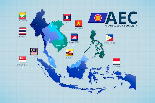 Carte Infographique De L'asean