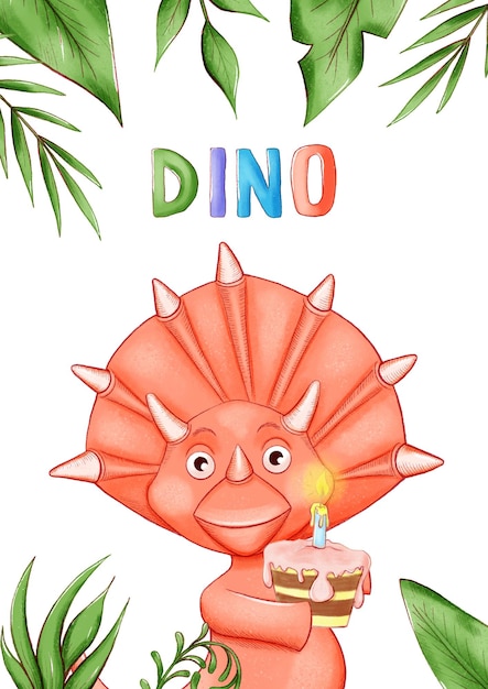 Carte D'invitation Ou Affiche Sur La Soirée Dino.