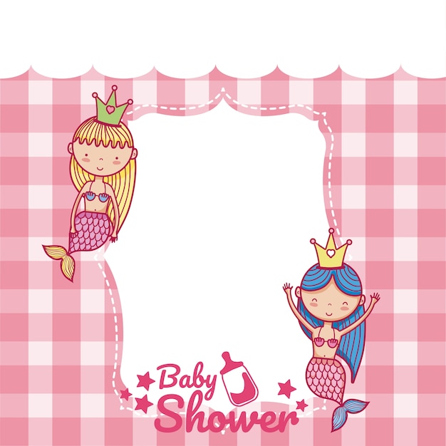 Carte D'invitation De Douche De Bébé