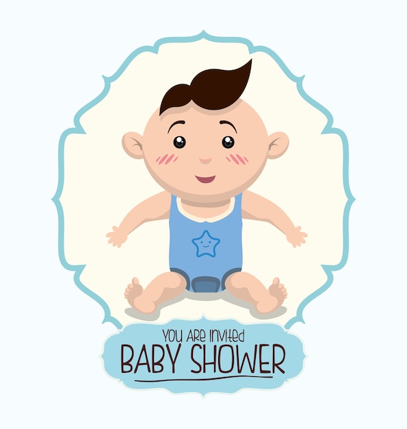 Carte D'invitation De Douche De Bébé