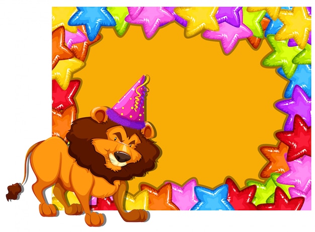 Carte D'invitation Fête Lion