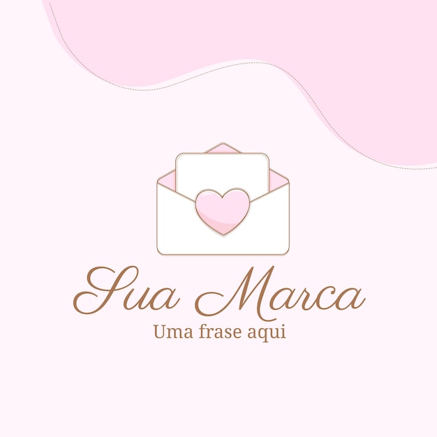 Une carte d'invitation avec un logo mignon
