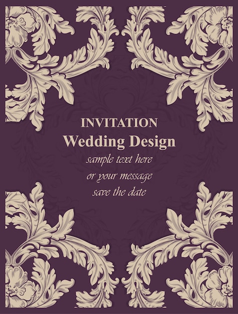 Carte D'invitation De Luxe