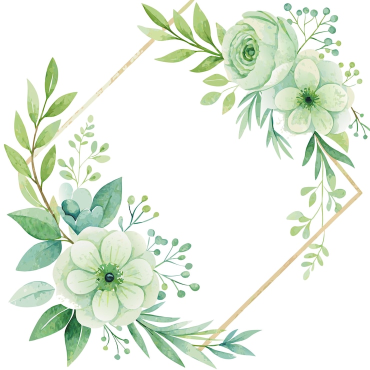 Vecteur carte d'invitation de mariage avec de l'aquarelle florale sur fond blanc