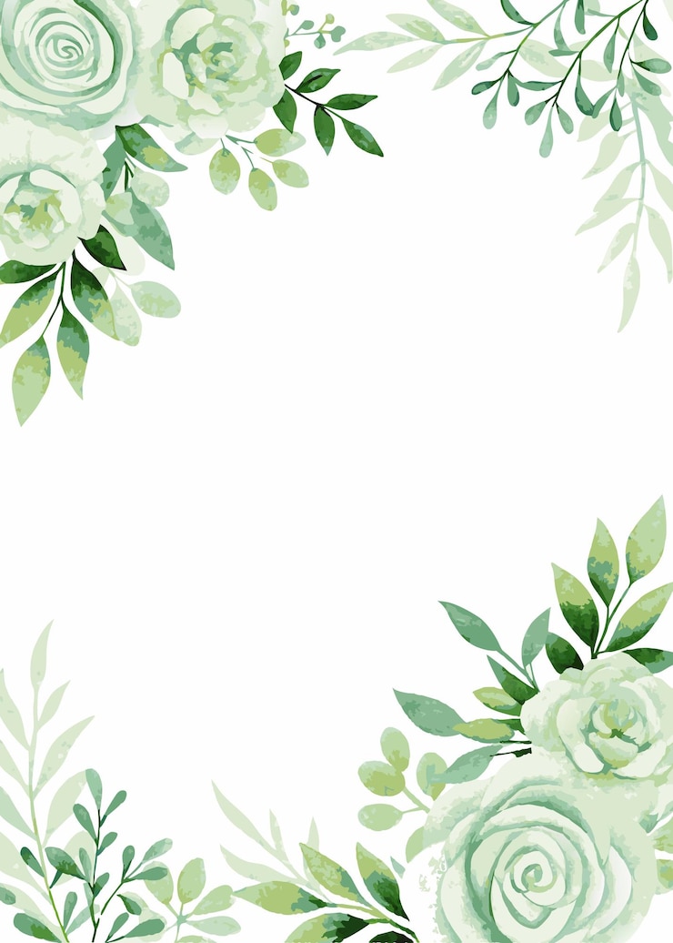 Vecteur carte d'invitation de mariage avec de l'aquarelle florale sur fond blanc