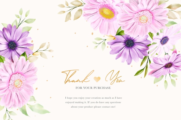 Carte d'invitation de mariage de chrysanthème d'aquarelle