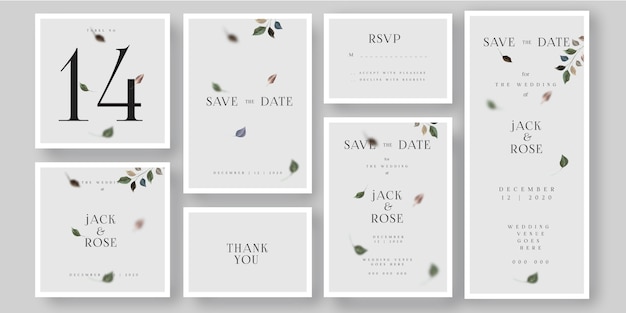 Carte D'invitation De Mariage Simple