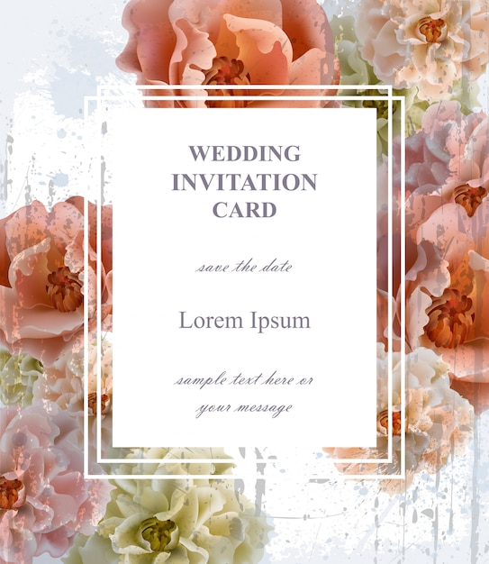 Carte D'invitation De Mariage