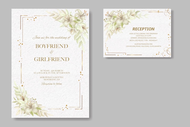 Carte D'invitation De Mariage