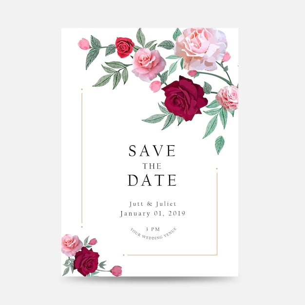 Carte D'invitation De Mariage