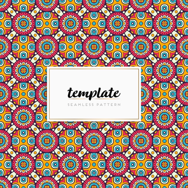 Carte ou invitation avec motif mandala