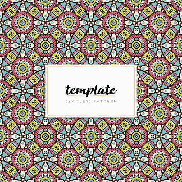 Carte Ou Invitation Avec Motif Mandala