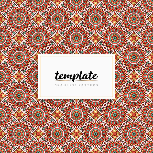 Carte ou invitation avec motif mandala