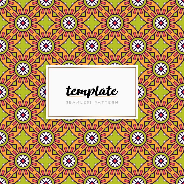 Carte Ou Invitation Avec Motif Mandala