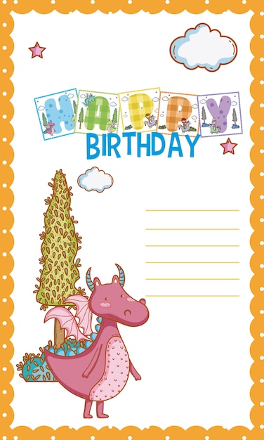 Vecteur carte de joyeux anniversaire pour petit garçon