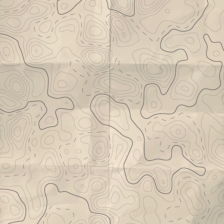 Vecteur carte de ligne topographique abstraite.