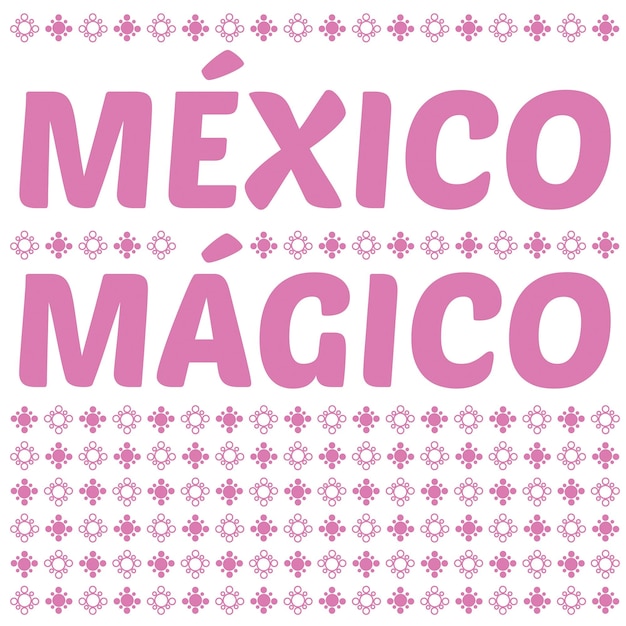 Vecteur la carte magique du mexique