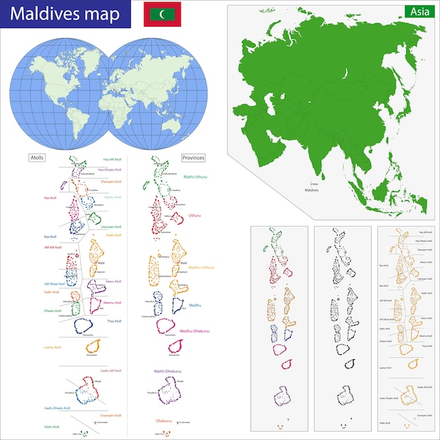 Carte Des Maldives