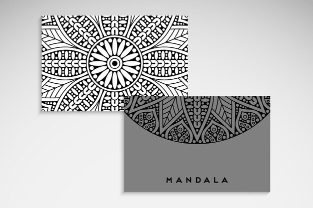 carte de mandala élégante