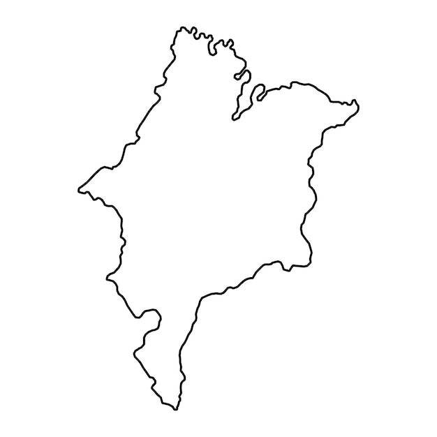 Carte de Maranhao État du Brésil Illustration vectorielle