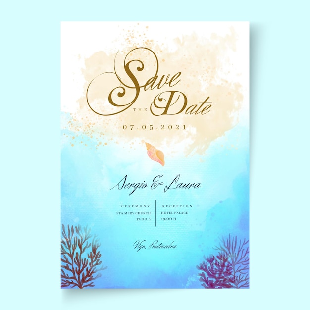 Carte De Mariage Minimale