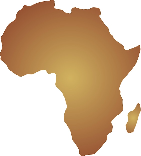 Carte à motifs de l'Afrique avec des motifs à rayures ethniques.