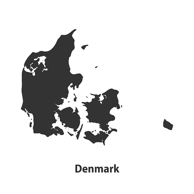 Vecteur carte nationale du pays isolée sur fond blanc