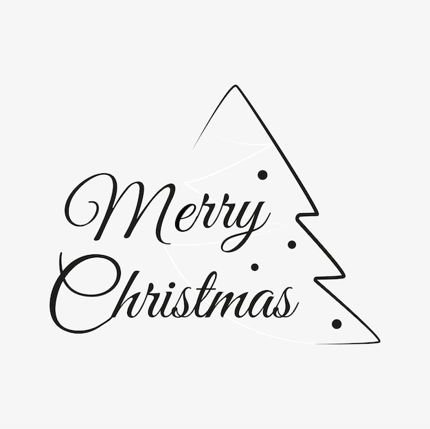 Carte De Noël Avec L'inscription Joyeux Noël Vecteur Premium