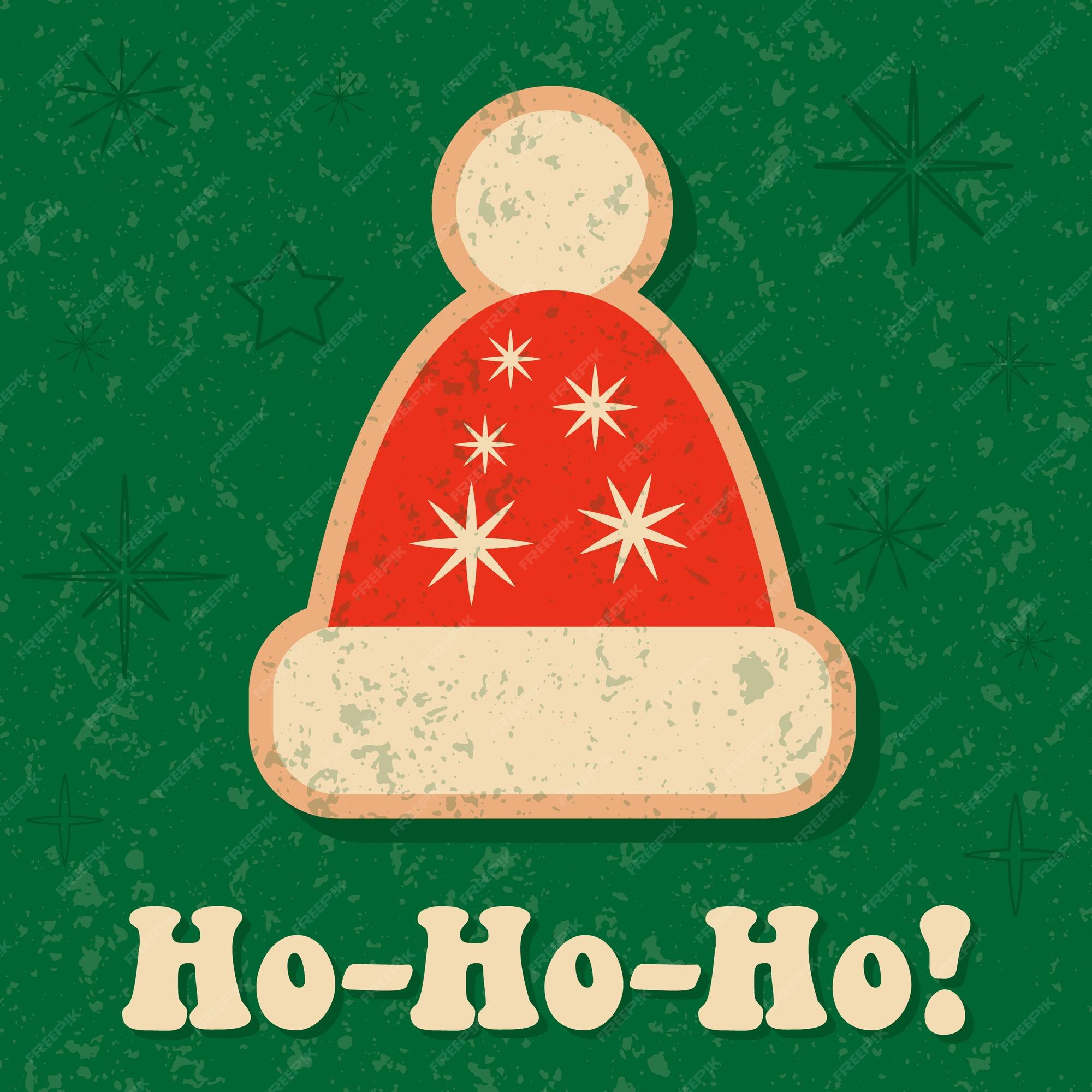 Carte De Noël Rétro Groove Illustration Vectorielle Vecteur Premium