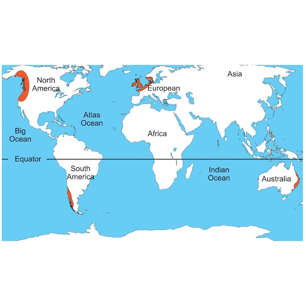 Carte De Pluie Sur Les Continents