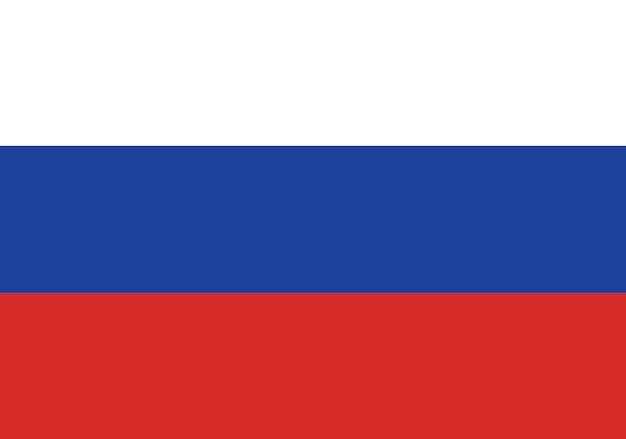Vecteur carte russie et drapeau