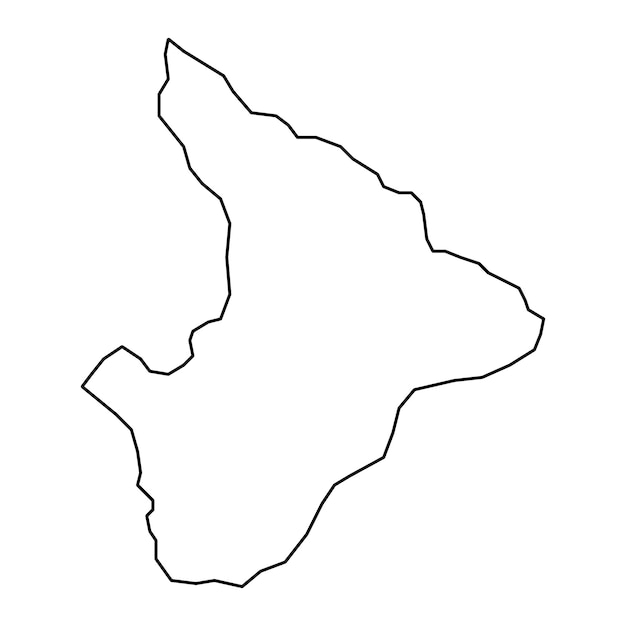 Carte de Sergipe État du Brésil Illustration vectorielle