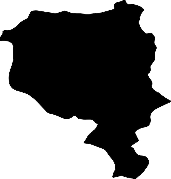 Vecteur carte de la silhouette du tessin en suisse