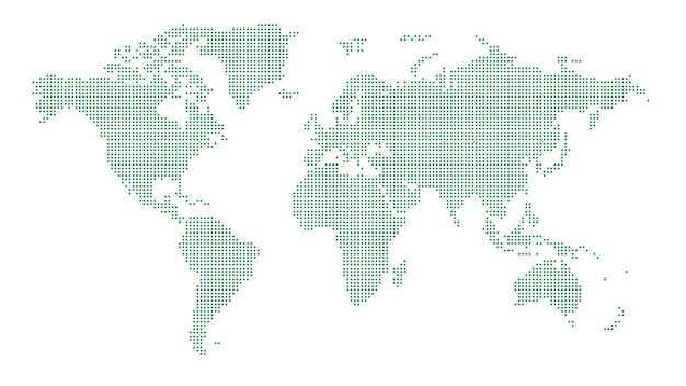 Vecteur carte technologique mondiale