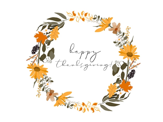 Carte De Thanksgiving