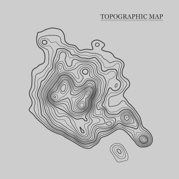 Carte topographique Illustration vectorielle Fond de carte de contour