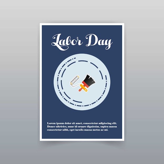 Carte Typographique De La Journée Internationale Du Travail Avec Un Style Unique