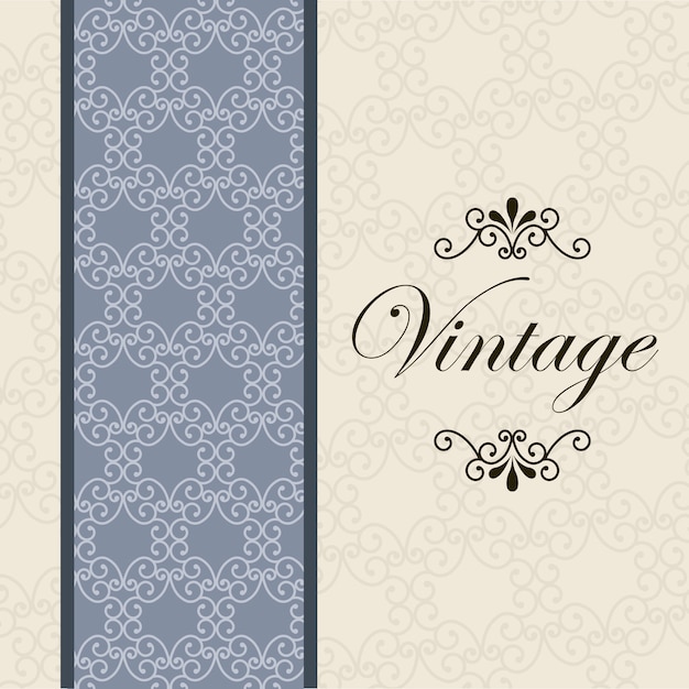 Carte Vintage Sur Illustration Vectorielle Fond Beige