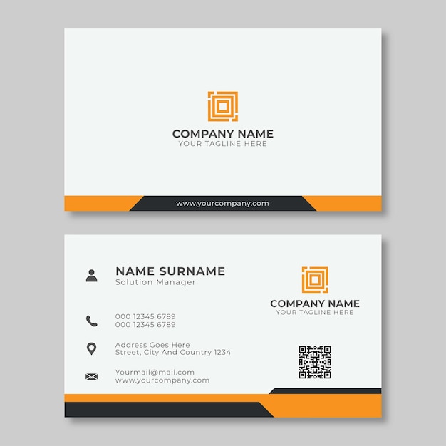 Carte de visite d'entreprise créative et simple