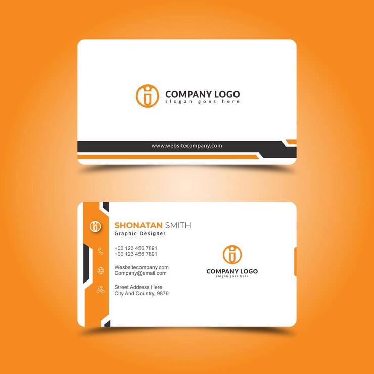 Vecteur carte de visite professionnelle d'entreprise vecteur premium