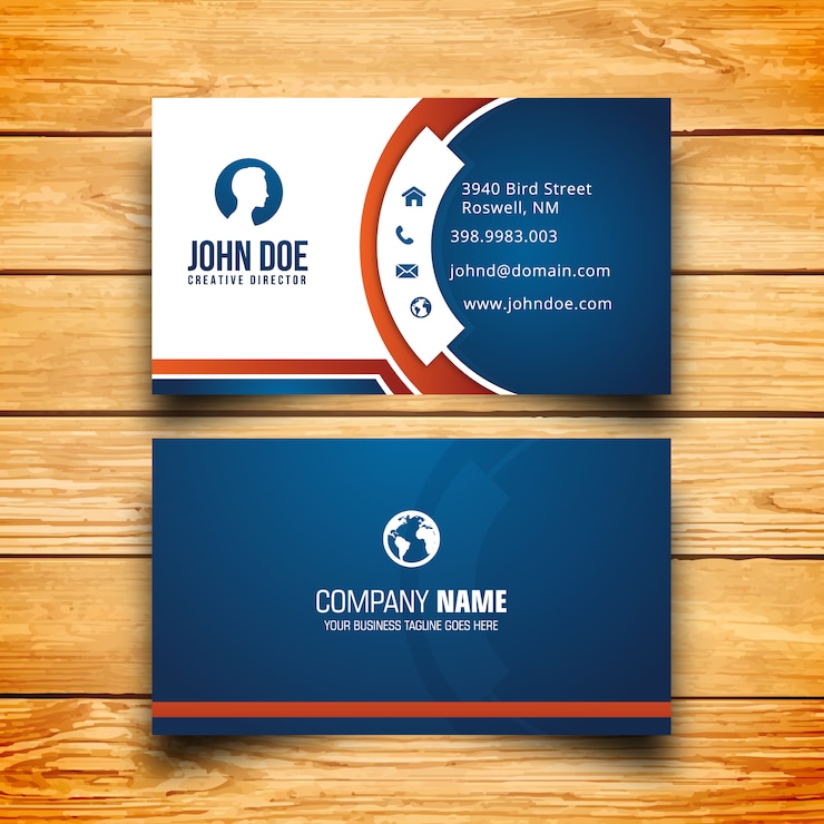 Vecteur carte de visite professionnelle