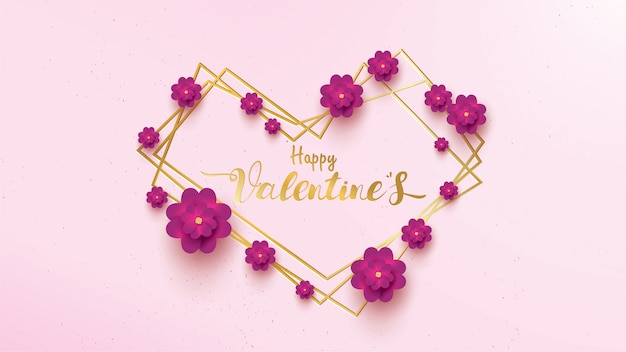 Carte de voeux Happy Valentines Day