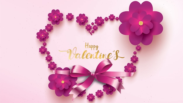 Carte de voeux Happy Valentines Day