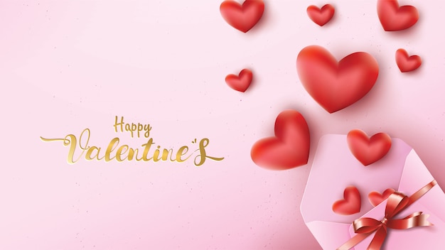 Carte de voeux Happy Valentines Day