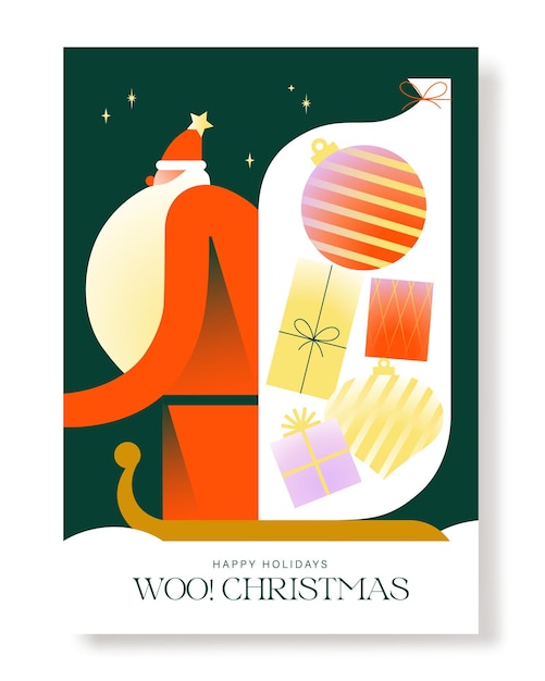 Vecteur carte de voeux joyeux noël et bonne année. concepts d'illustration vectorielle pour le fond