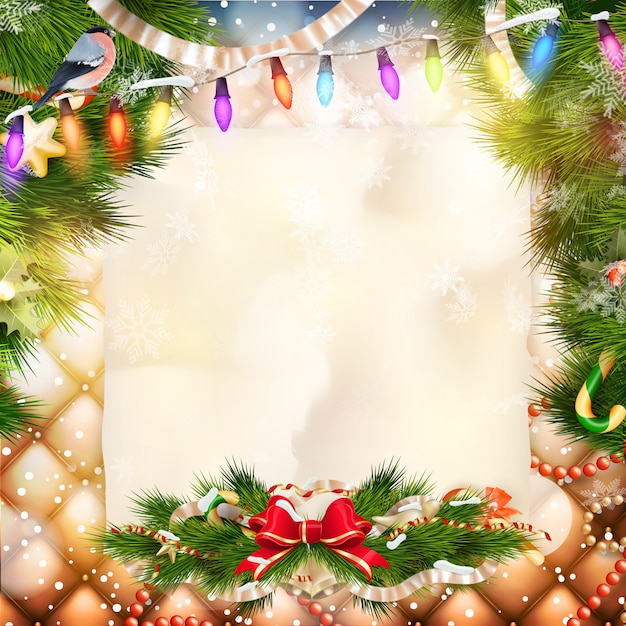 Carte de voeux de Noël.