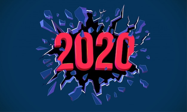 Carte De Voeux De Nouvel An 2020