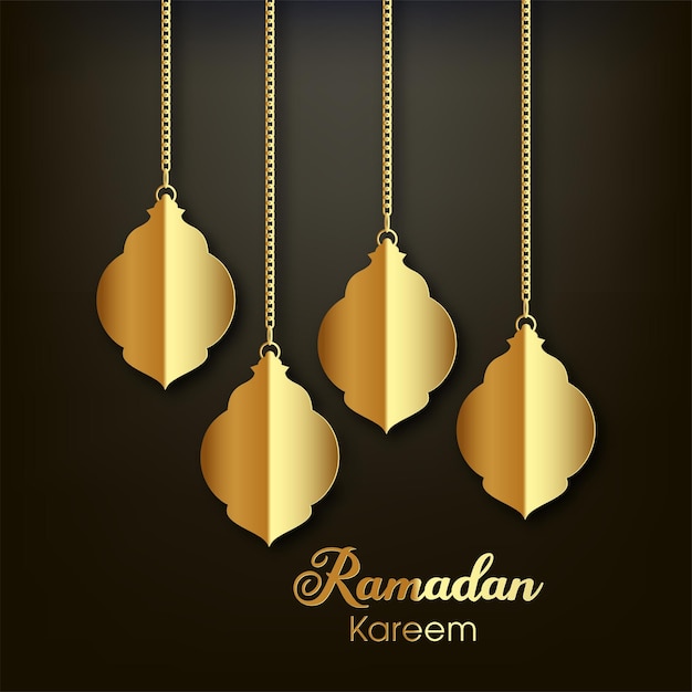 Carte De Voeux Ramadan Kareem Pour La Célébration Du Festival De La Communauté Musulmane