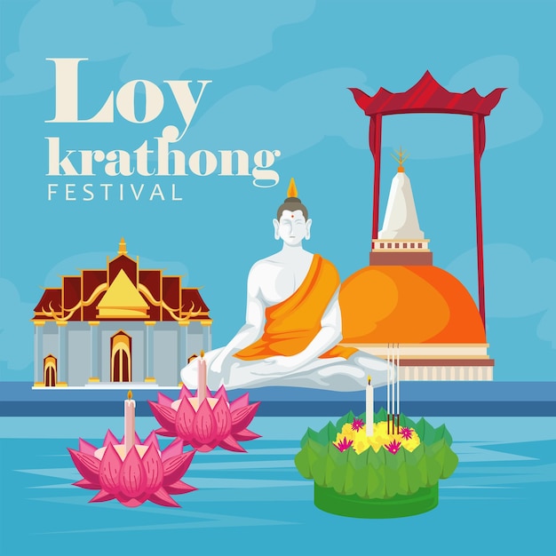 Cartel du festival de Loy Krathong