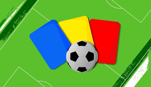 Vecteur cartes d'arbitre de football